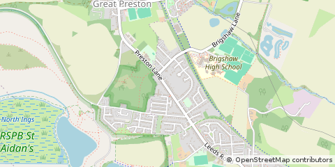 Map of Castleford, West Yorkshire