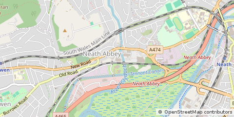 Map of West Glamorgan, Neath Port Talbot