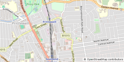 Map of Southend-on-SEA