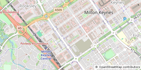 Map of Milton Keynes, Buckinghamshire