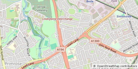 Map of Jarrow