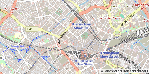 Map of Birmingham