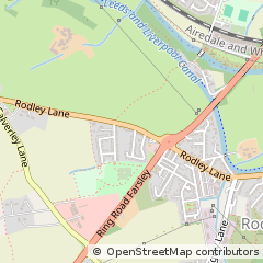 Map of Leeds, W Yorkshire