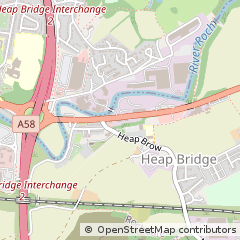 Map of Bury, Lancashire