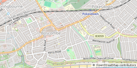 Map of Bournemouth