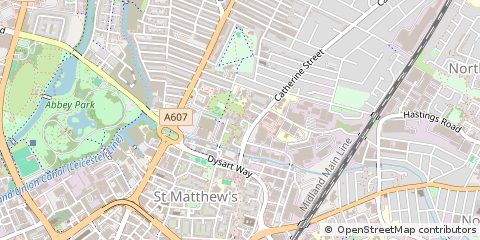 Map of Leicester