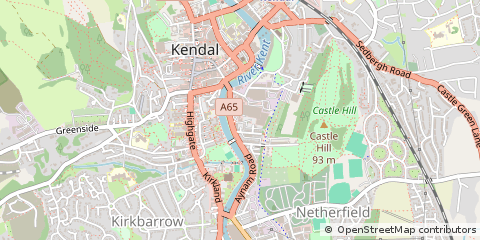 Map of Kendal, Cumbria