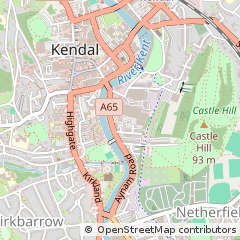 Map of Kendal, Cumbria