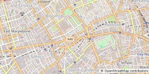 Map of Holborn, London