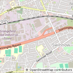 Map of Leeds, West Yorkshire