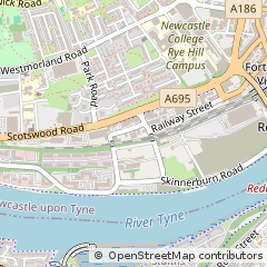 Map of Newcastle Upon Tyne