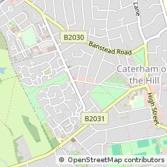 Map of Caterham, Surrey