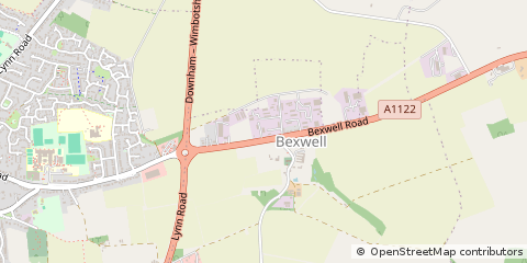 Map of Downham Market, Norfolk