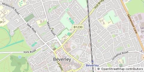 Map of Beverley, East Yorkshire