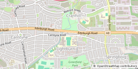 Map of Glasgow, Lanarkshire