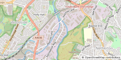 Map of Dudley, West Midlands