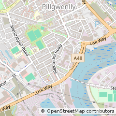 Map of Newport, Gwent