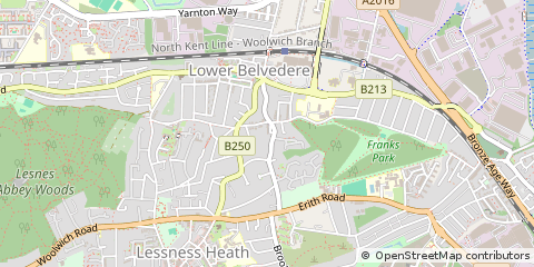Map of Belvedere, East Sussex