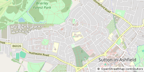 Map of Sutton-in-Ashfield