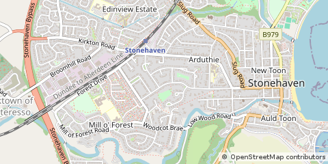 Map of Stonehaven, Kincardineshire