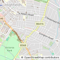 Map of Leicester