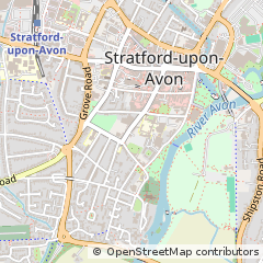 Map of Stratford-Upon-Avon, Warwickshire