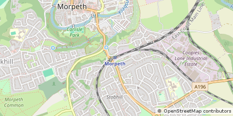 Map of Morpeth