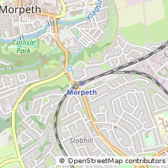 Map of Morpeth