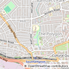 Map of Southampton, Hampshire