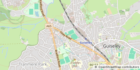 Map of Leeds, West Yorkshire