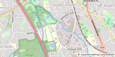 Map of Walsall, West Midlands