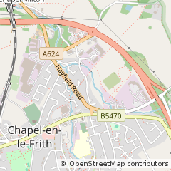 Map of Chapel EN Lefrith, High Peak