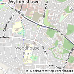 Map of Manchester, Lancashire