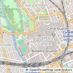 Map of Cardiff