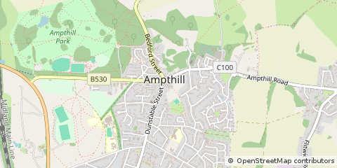 Map of Ampthill, Bedfordshire