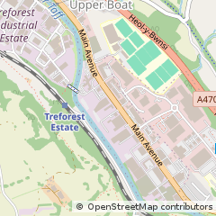 Map of Pontypridd