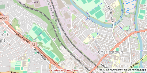 Map of Langley Road South Pendleton, Salford