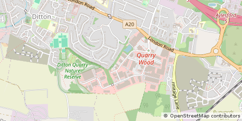 Map of Aylesford, Kent