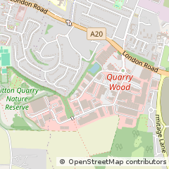 Map of Aylesford, Kent