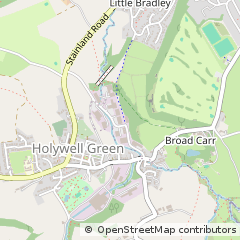 Map of Halifax, West Yorkshire