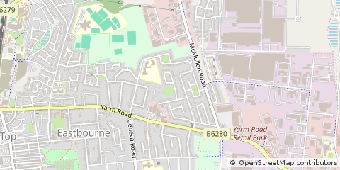 Map of Darlington