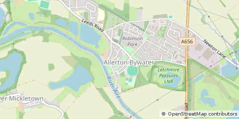 Map of Castleford