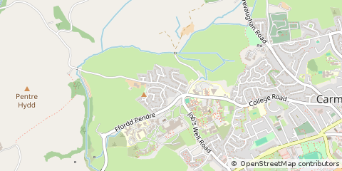 Map of Carmarthenshire