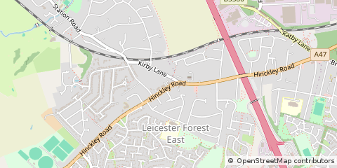 Map of Leicester