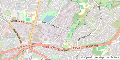 Map of Poole, Dorset