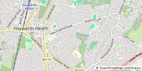 Map of Haywards Heath