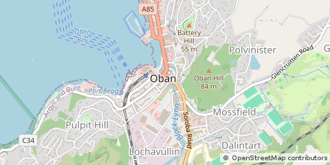 Map of Oban, Argyll