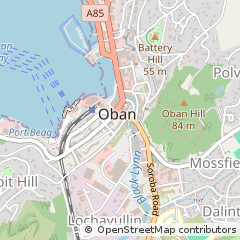 Map of Oban, Argyll