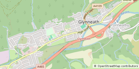 Map of Neath