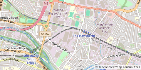 Map of Birmingham, West Midlands